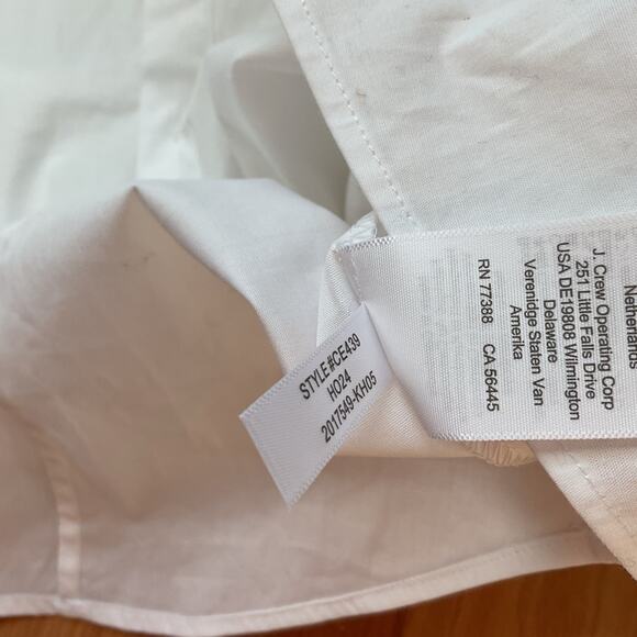 J. Crew Feather-Trimmed Button-Up Shirt in Signature Fit SZ M nwt - Picture 5 of 8